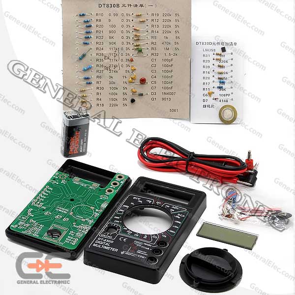 DT830D 832 TEACHING EXPERIMENTAL KIT PARTS