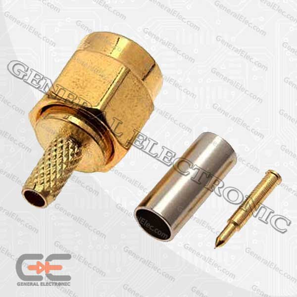 RF FEMALE SMA CONNECTOR FOR CABLE RG-174